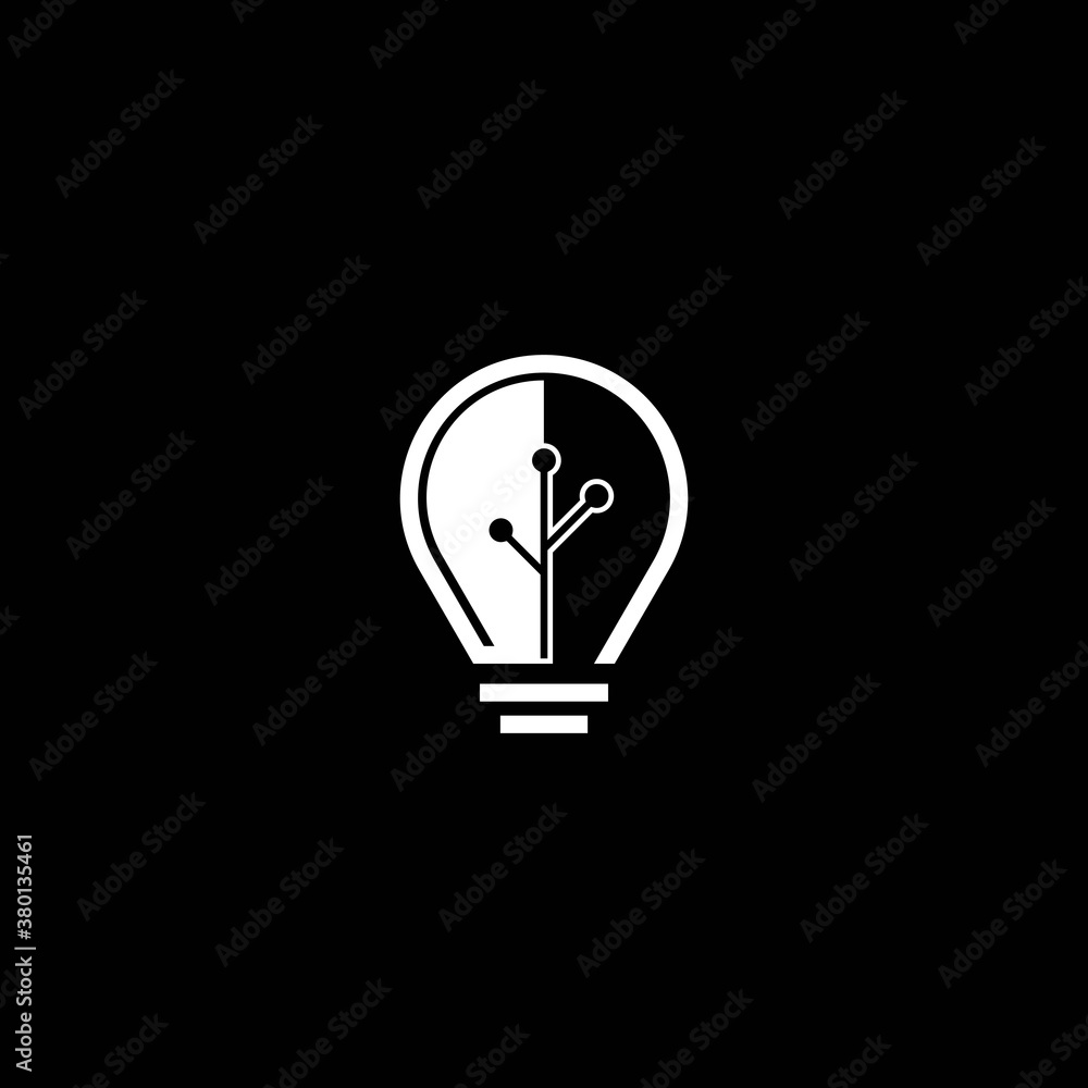 Lamp logo vector icon Lamp logo vector icon
