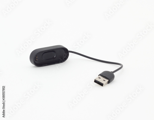 Sport tracker usb charge adapter on white background