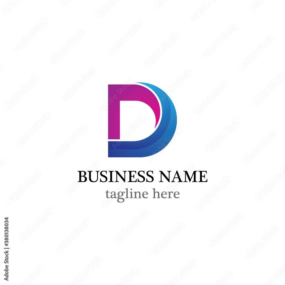 D Letter logo business D Letter logo business