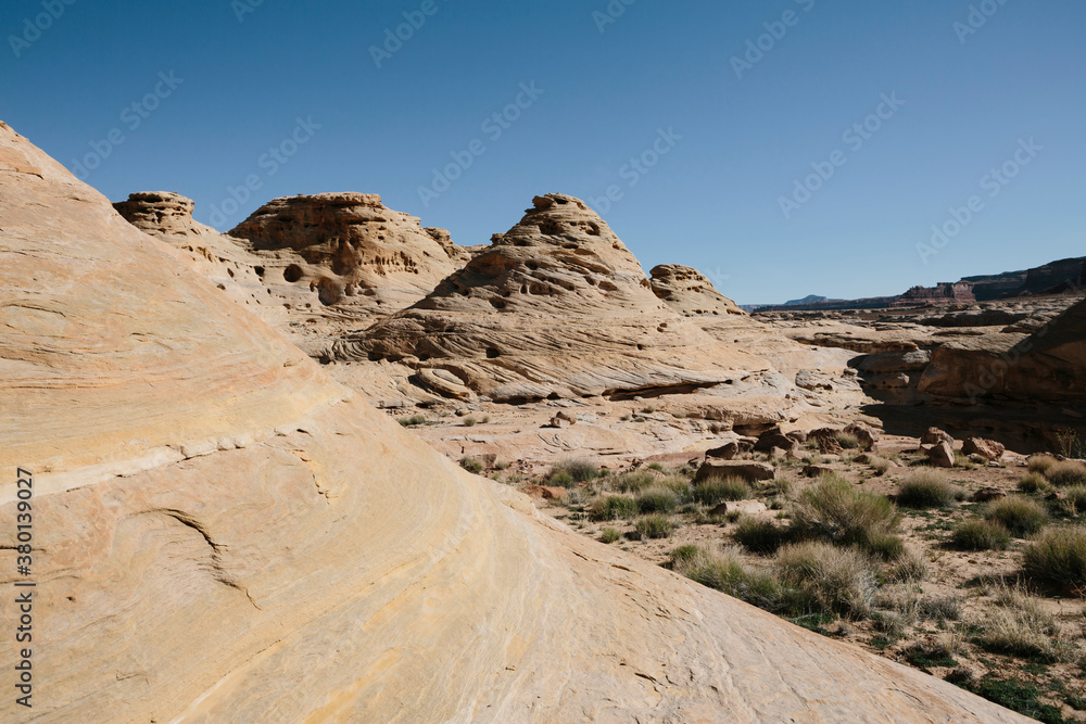Sculpted rock formations, Glen Canyon NRA, Utah Sculpted rock formations, Glen Canyon NRA, Utah