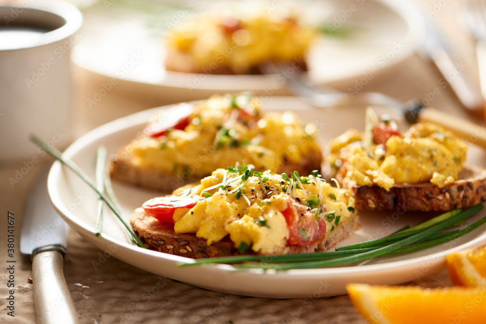 Scrambled Eggs on Toast Scrambled Eggs on Toast