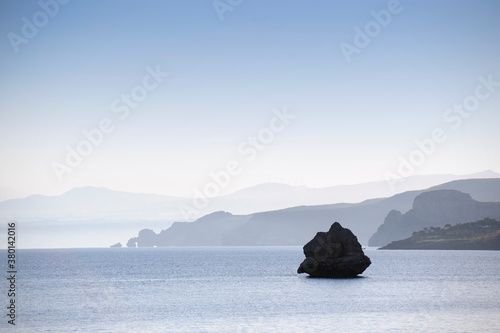 Tranquil landscape at the sea photo