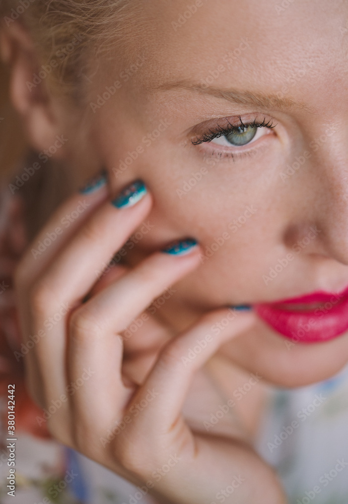 Beautiful Green-Eyed Woman Beautiful Green-Eyed Woman