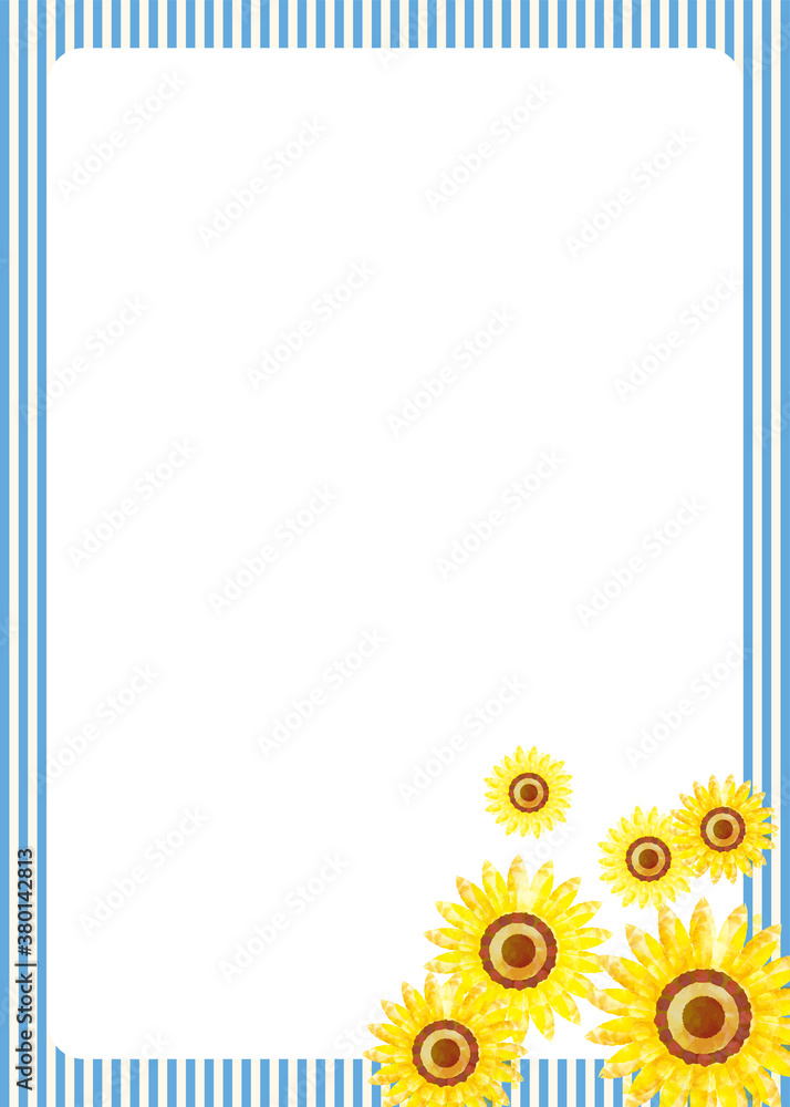 夏のイメージの手描きタッチのヒマワリ向日葵の背景イラスト フレーム バックグラウンド ボーダー枠 Stock Vektorgrafik Adobe Stock 夏のイメージの手描きタッチのヒマワリ向日葵の背景イラスト フレーム バックグラウンド ボーダー枠 Stock Vektorgrafik Adobe Stock