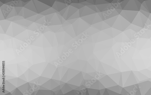 Light Silver, Gray vector shining triangular pattern. Shining illustration, which consist of triangles. Triangular pattern for your business design.