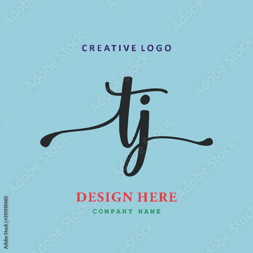pharmacy logo letter TJ is simple, easy to understand and authoritative