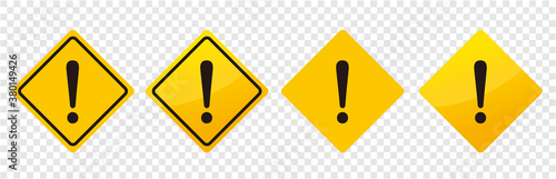 warning sign icon set vector