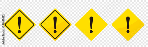 warning sign icon set vector