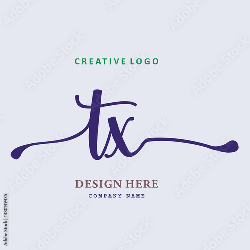 pharmacy logo letter TXis simple, easy to understand and authoritative