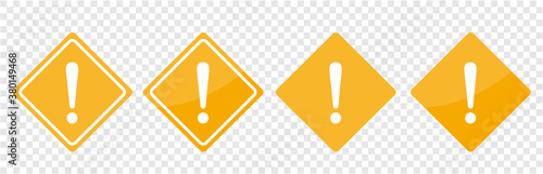 warning sign icon set vector