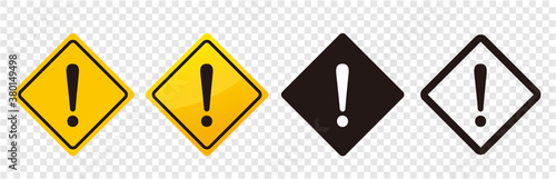 warning sign icon set vector