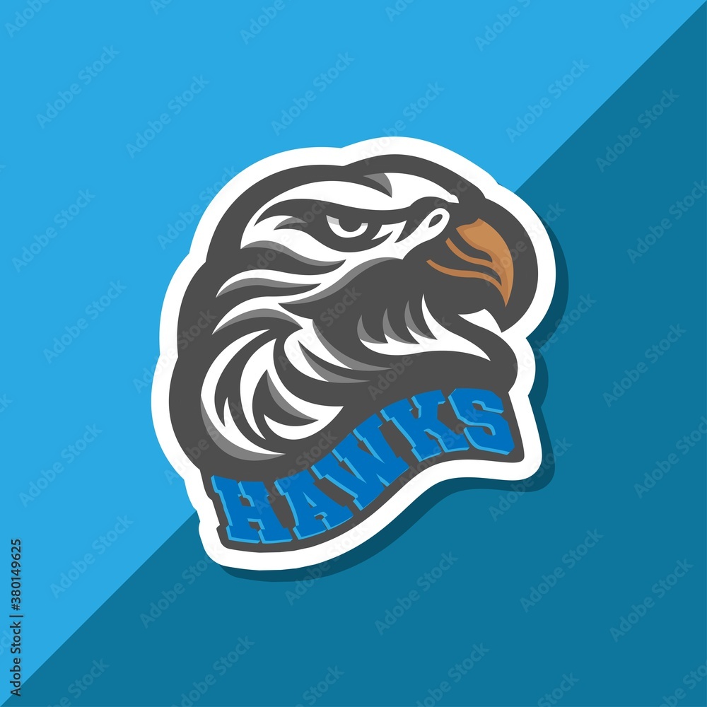 hawks eagle head vector. e sport logo. gaming logo hawks eagle head vector. e sport logo. gaming logo