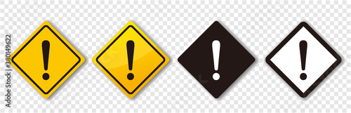 warning sign icon set vector