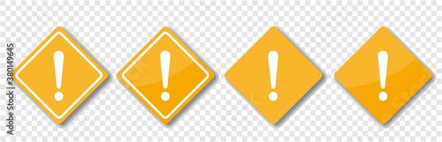 warning sign icon set vector