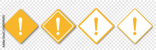 warning sign icon set vector