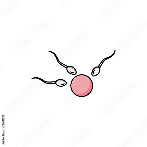 sperm vector design template illustration