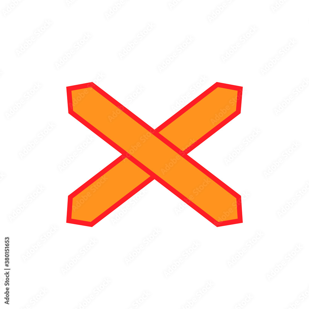 signs are prohibited from continuing at railroad crossings,vector design template illustration signs are prohibited from continuing at railroad crossings,vector design template illustration