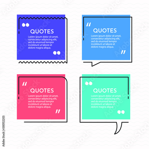 Quotes and testimonial design template.