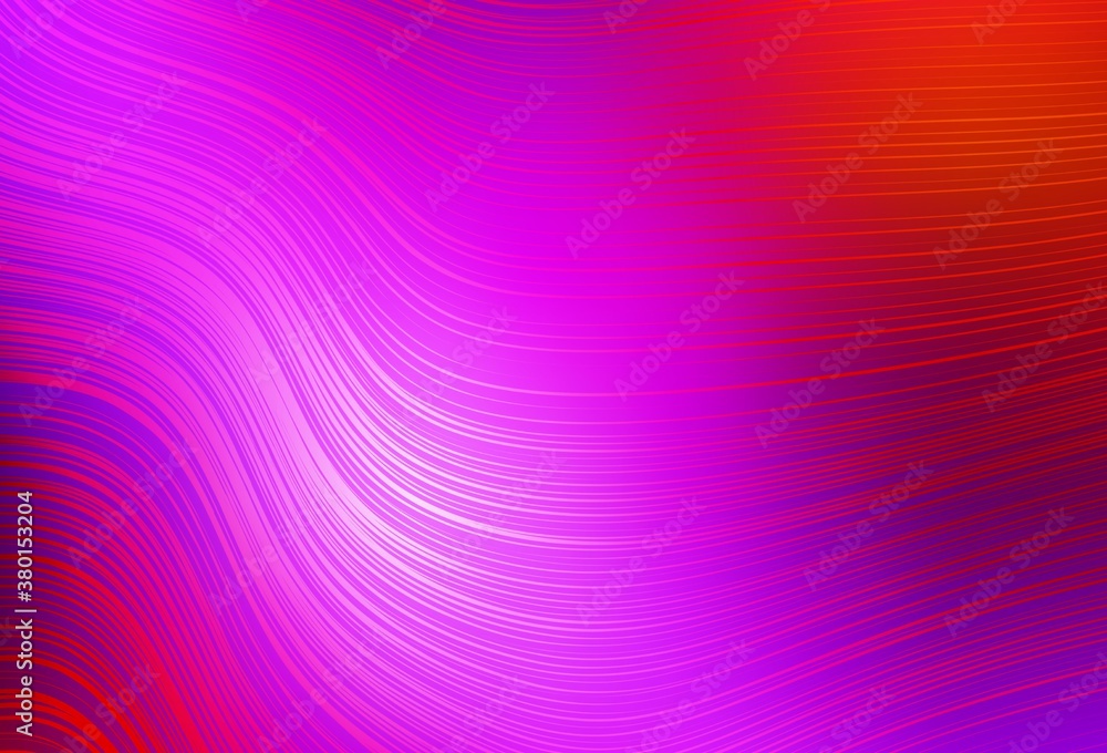 Fototapeta premium Light Pink, Red vector blurred background.