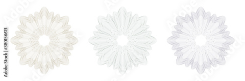 Design elements. Guilloche elements for make diploma or certificate.