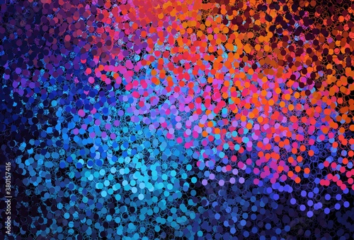 Dark Blue  Red vector background with spots.