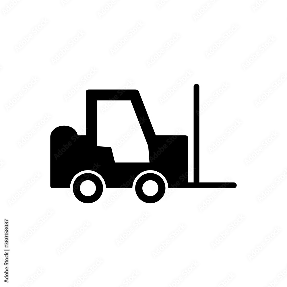 Forklift Icon Design Vector Template Illustration Forklift Icon Design Vector Template Illustration