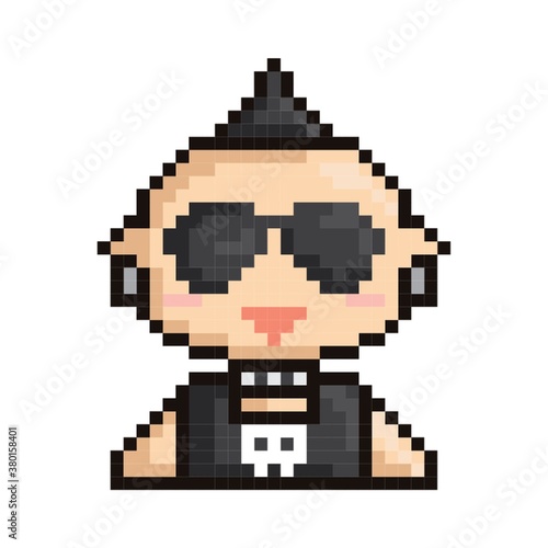 pixel art rocker