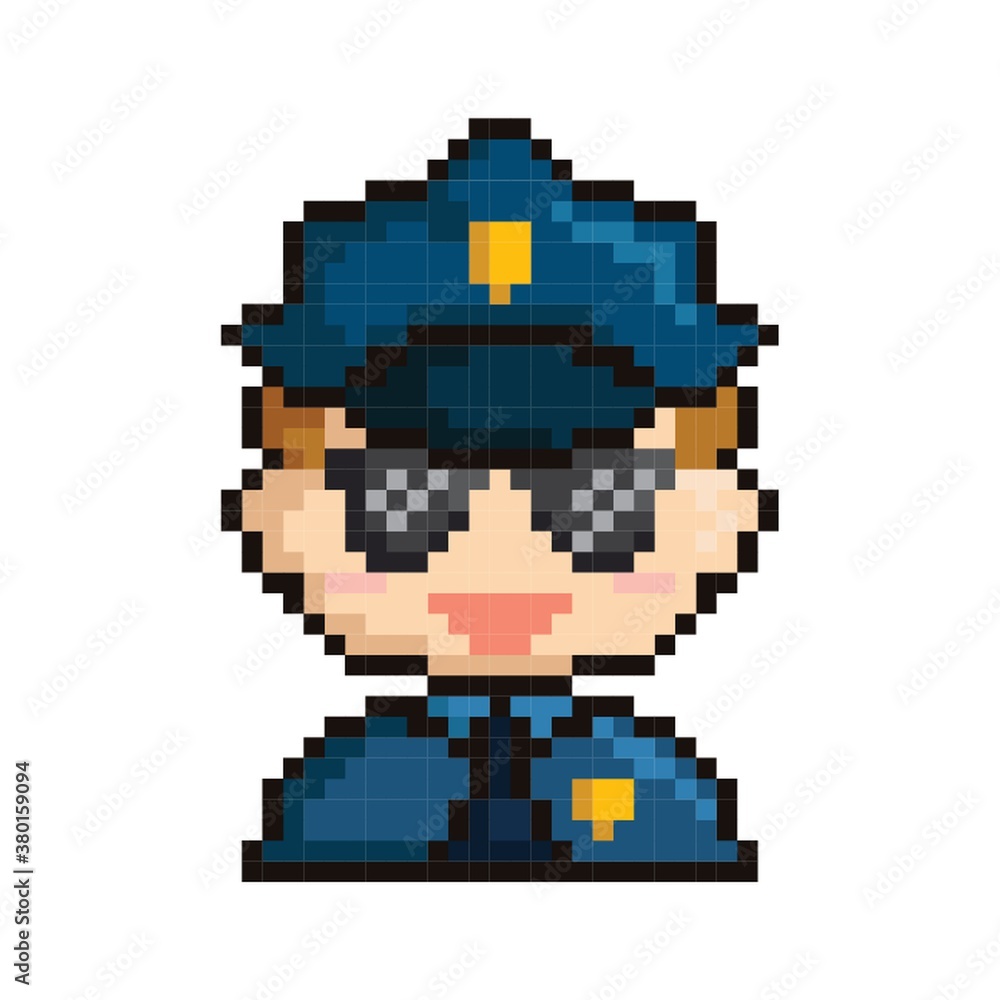 Pixel art police