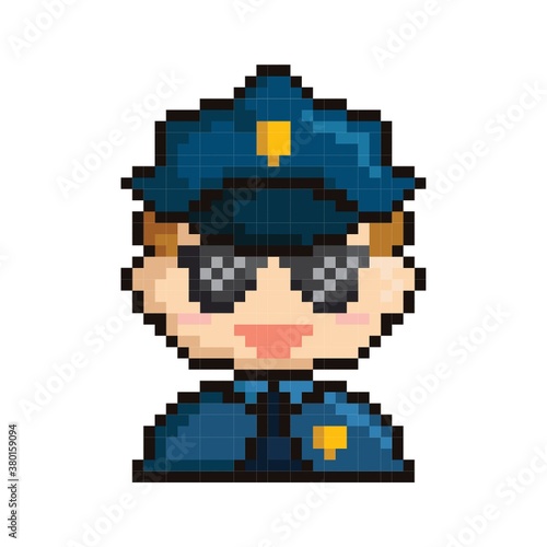 Pixel art police © captainvector