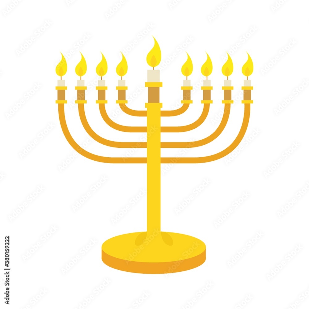 Traditional candle holder on white background Traditional candle holder on white background