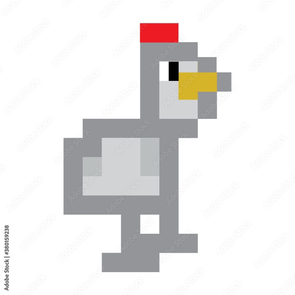 Simple art pixel chicken Simple art pixel chicken