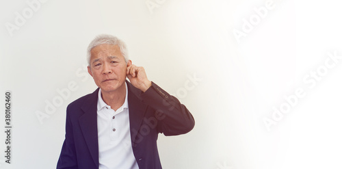Asian senior elder business owner man angry and frustread stress for mistake and problem © glowonconcept