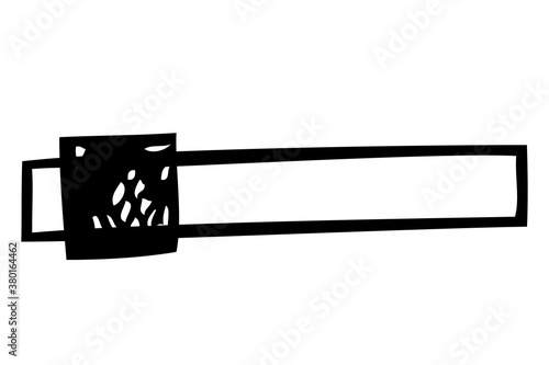 Simple Vector Simple Hand Draw Sketch Slide bar 
