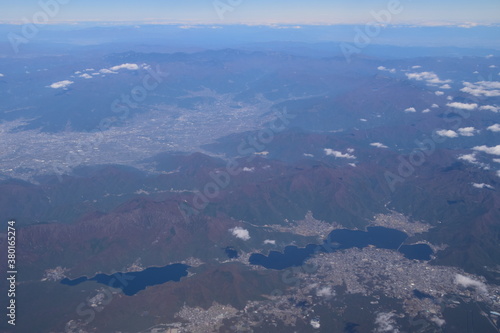 The view from an airplane in Japan