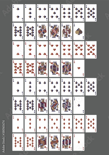 Set of playing cards icons
