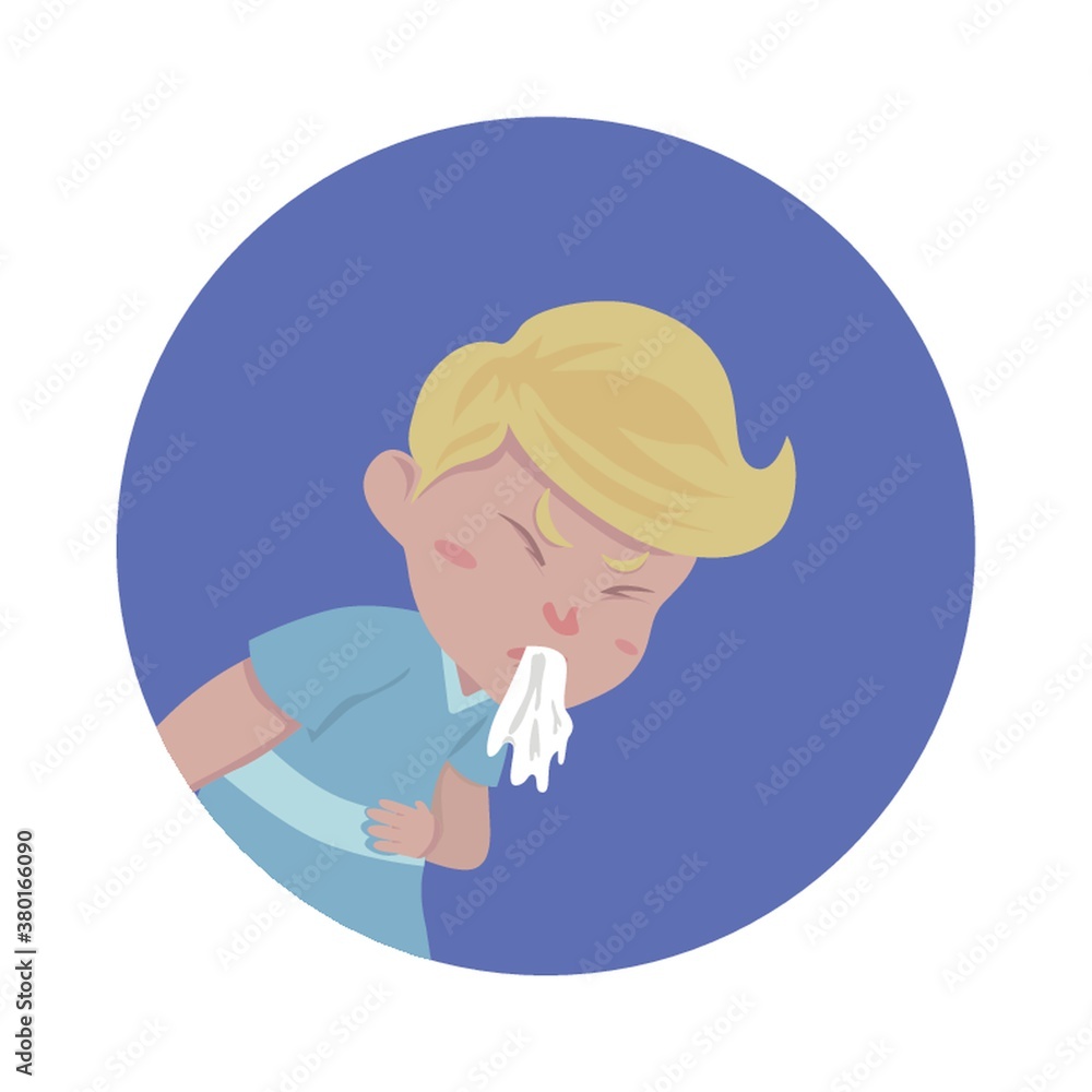 Boy vomiting Boy vomiting
