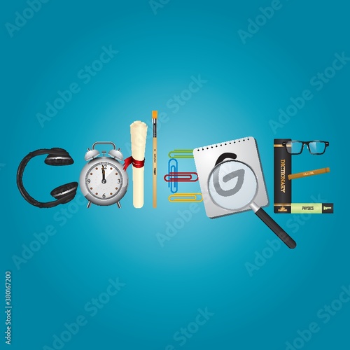 College text design
