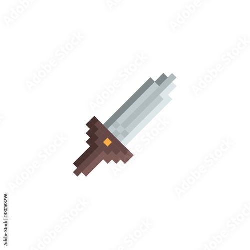 Pixelated sword