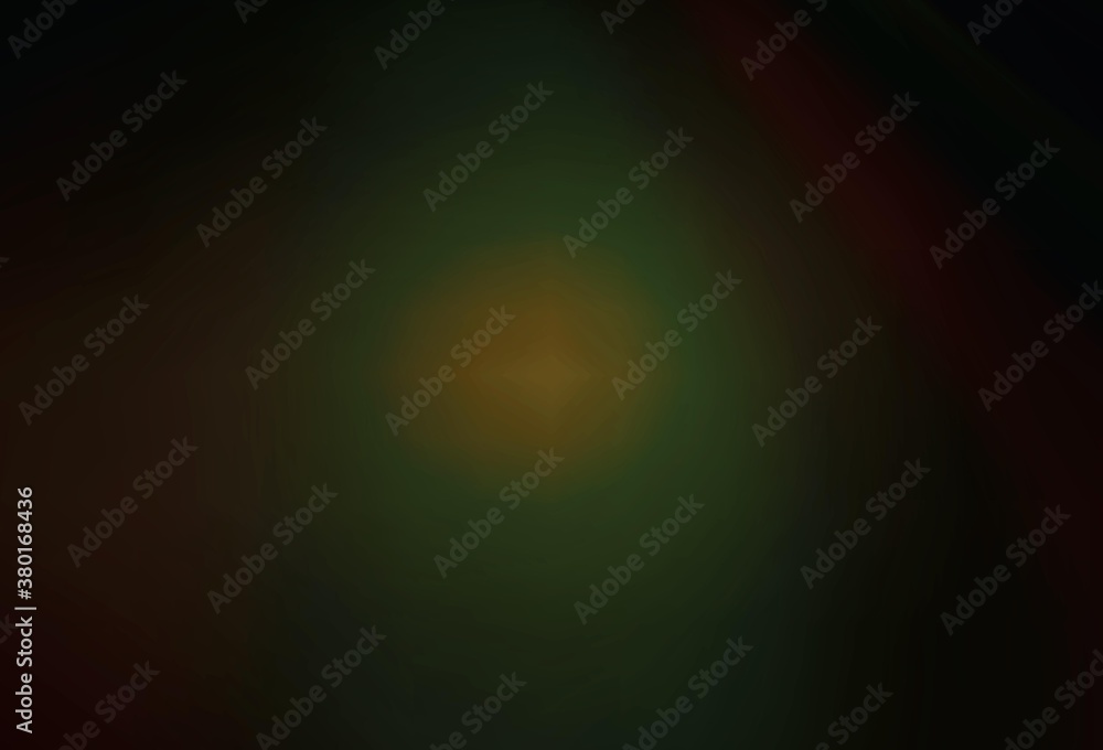 Fototapeta premium Dark Green, Yellow vector blurred background.