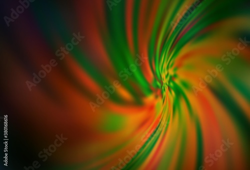 Dark Green  Yellow vector abstract blurred background.