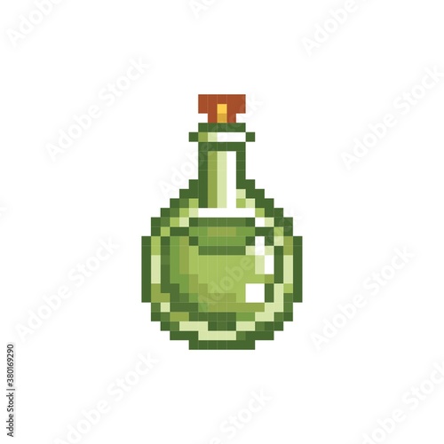 Pixelated potion vial