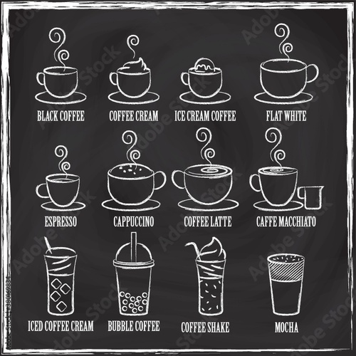 Collection of coffee icons