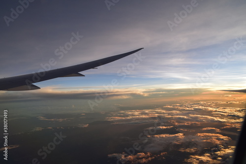 The view from an airplane in China