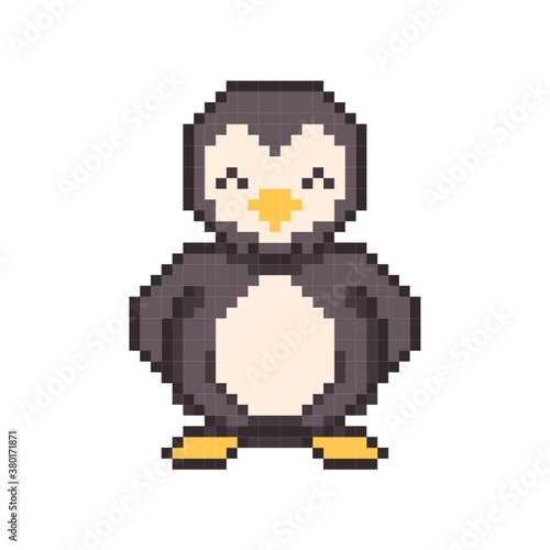 Pixel art penguin
