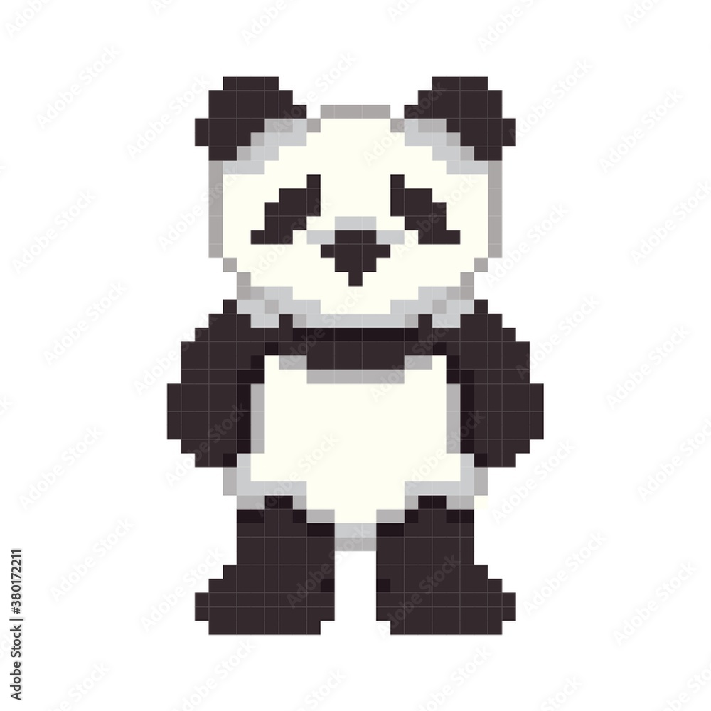 Pixel art panda