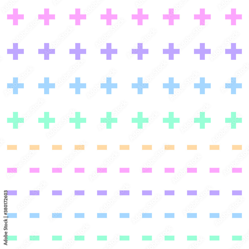 colorful plus and minus pattern colorful plus and minus pattern
