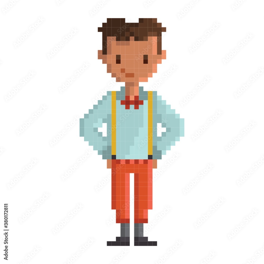 Pixel art man fashion Pixel art man fashion