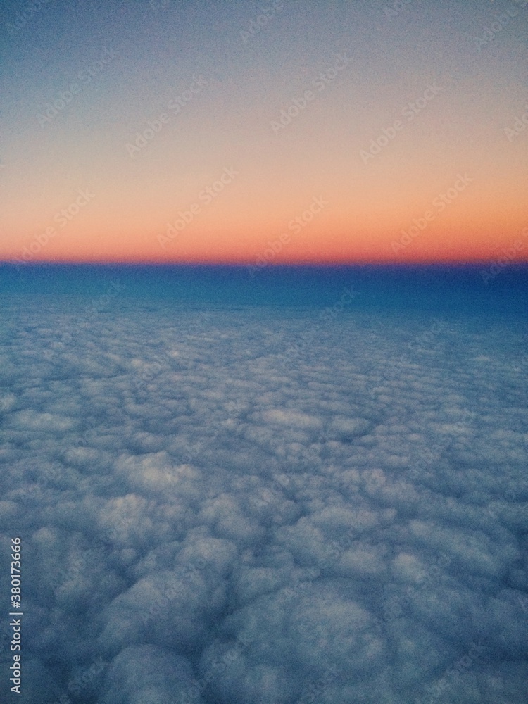 Beautiful Sunset Over Blue Clouds Beautiful Sunset Over Blue Clouds