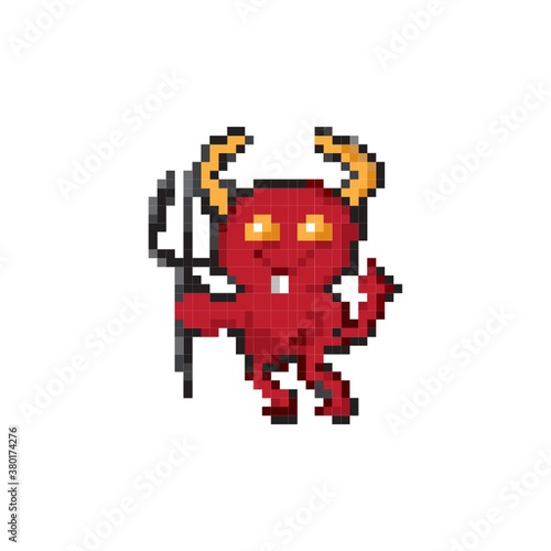 Pixel art devil