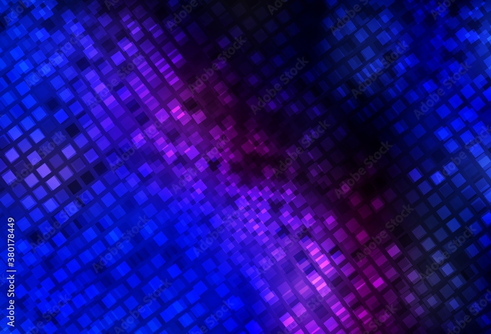 Dark Pink, Blue vector texture in rectangular style.